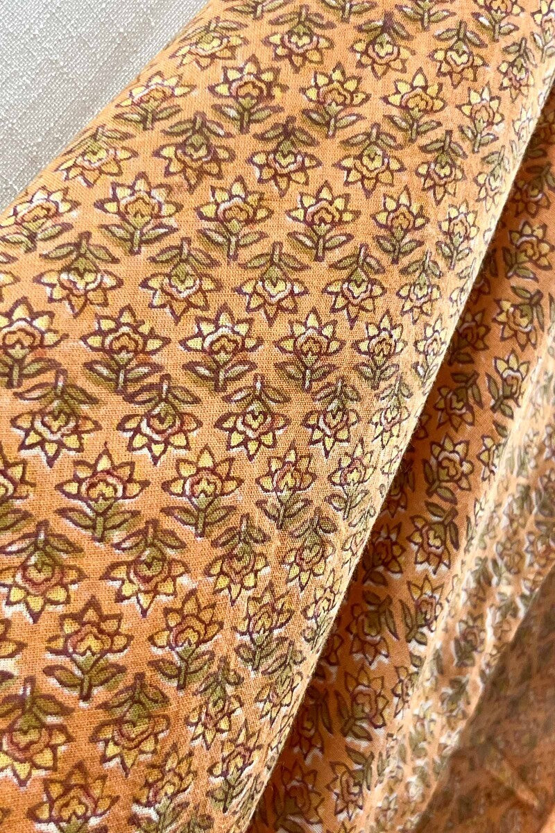 Orange Cotton Mul Dupatta