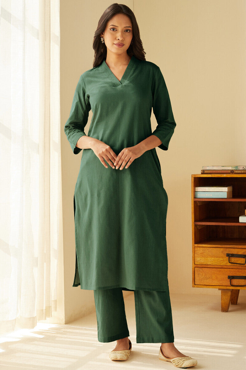 Roza Seher Green Pants