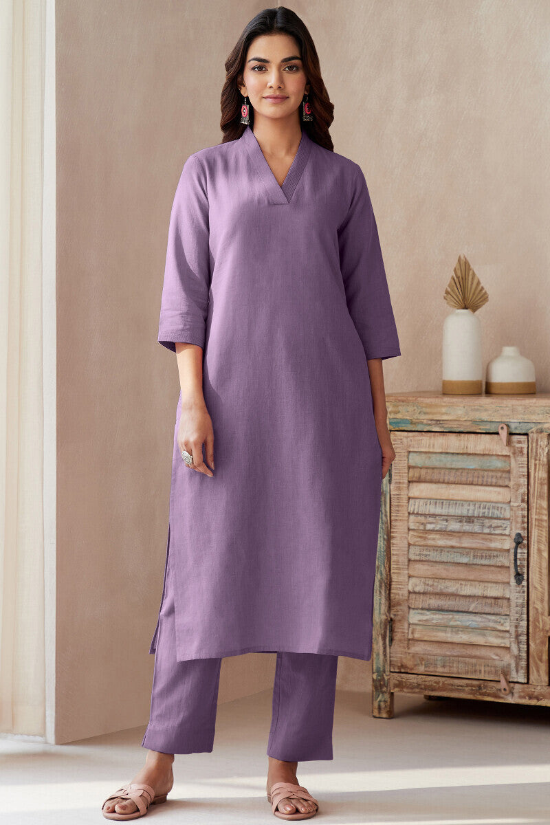 Roza Seher Purple Narrow Pants
