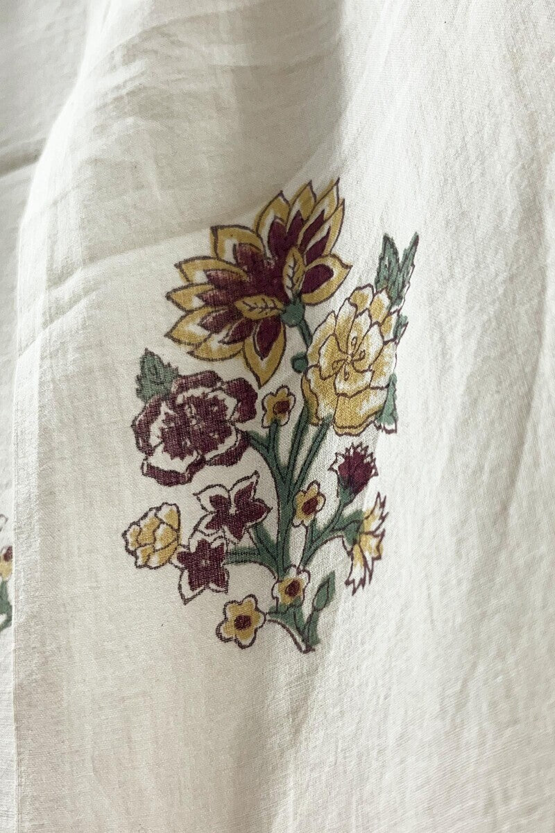 Cream Sanganeri Dupatta