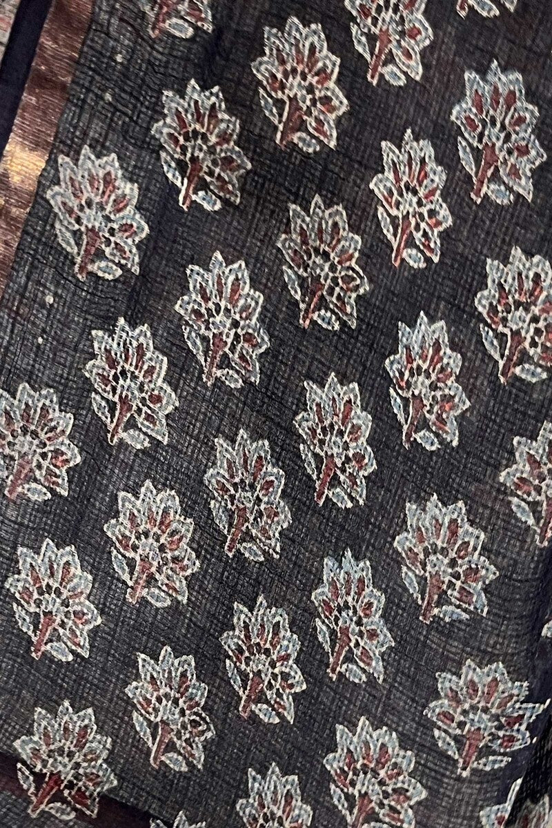 Black Ajrak Dupatta