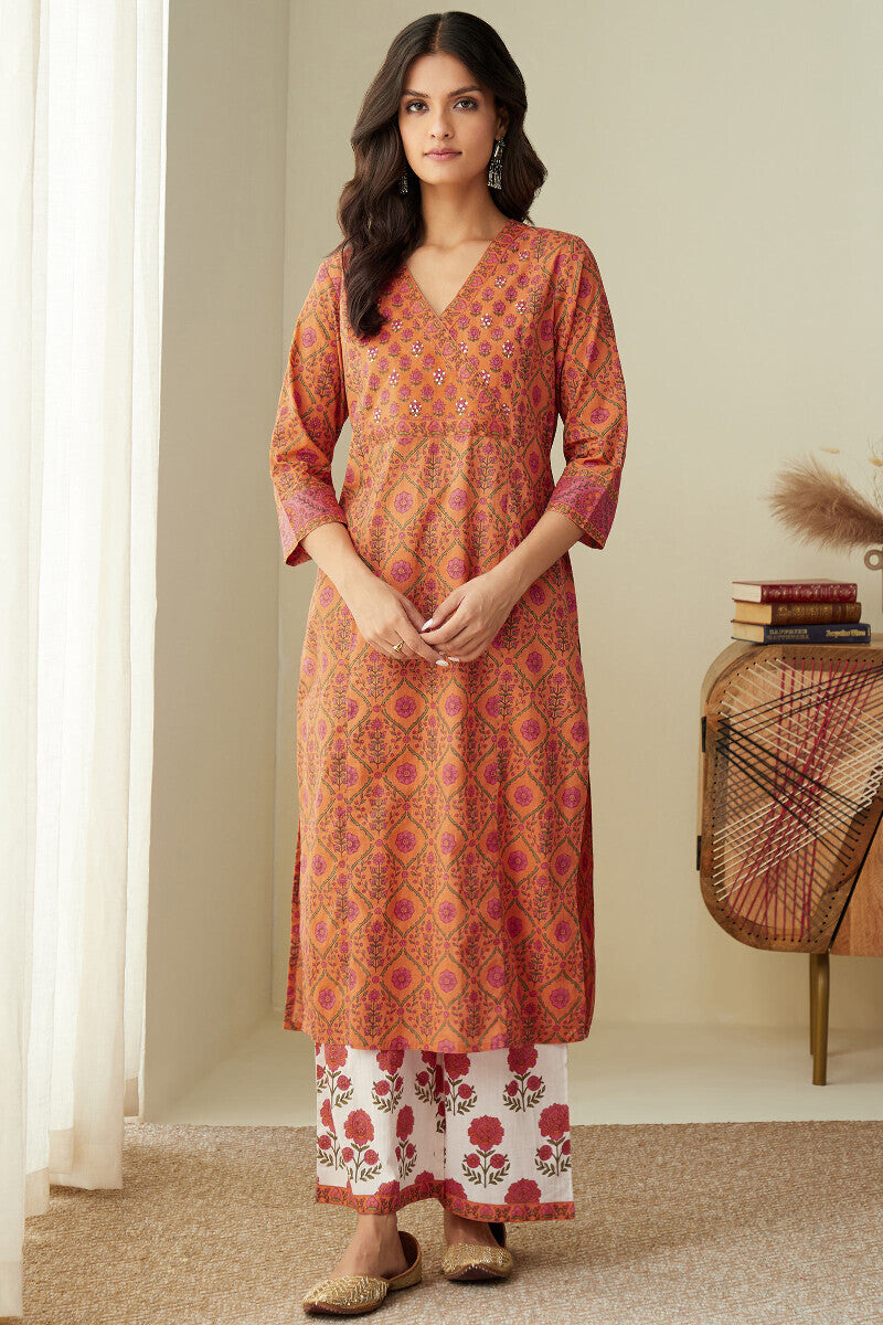 Gauhar Safina Sanganeri Kurta