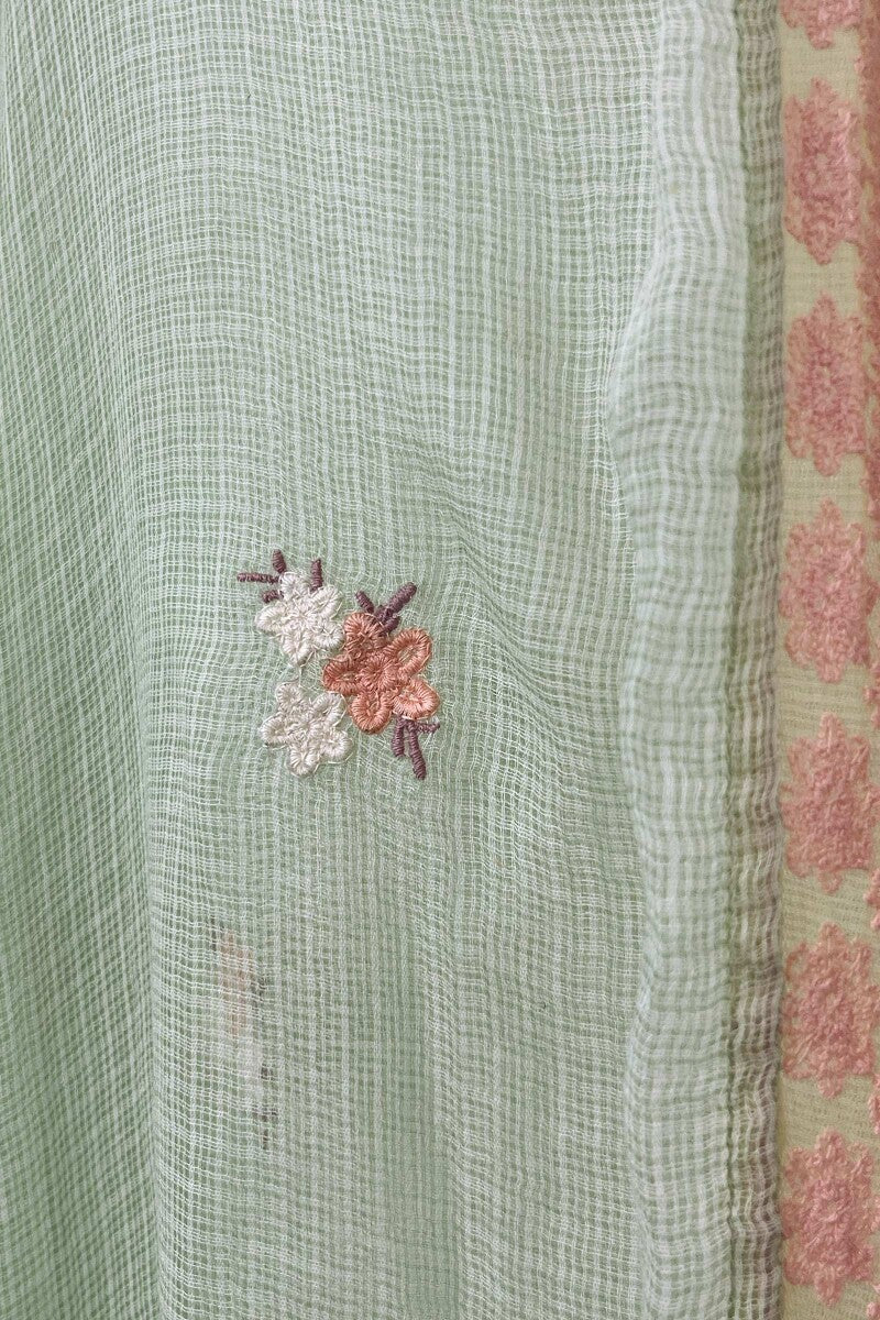 Green Embroidered Dupatta