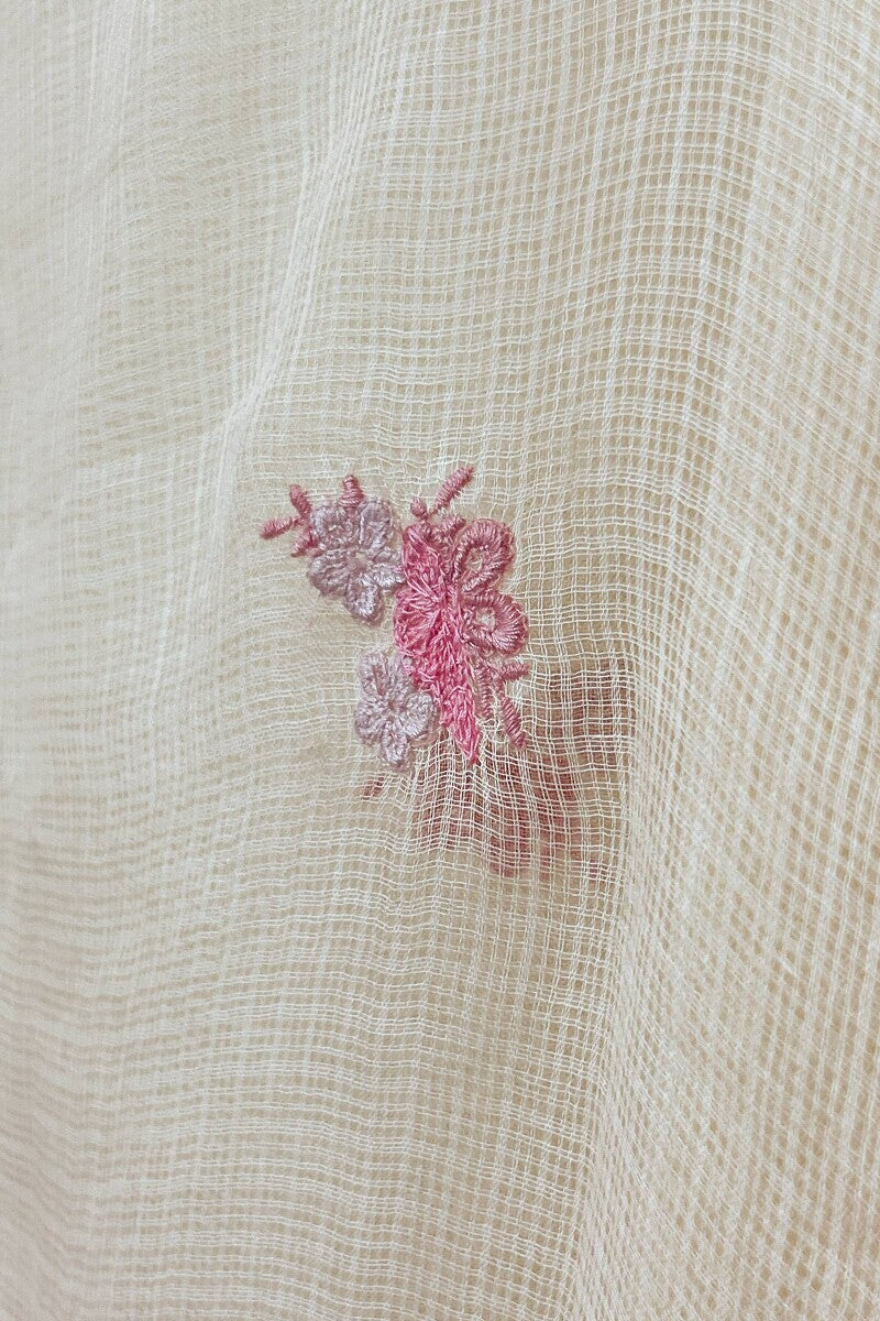 Yellow Embroidered Dupatta