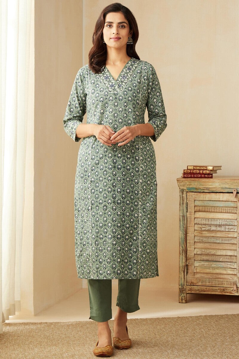 Sehra Fizah Bagru Kurta