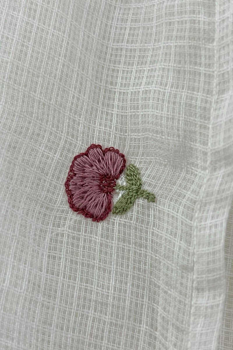 Purple Embroidered Dupattas