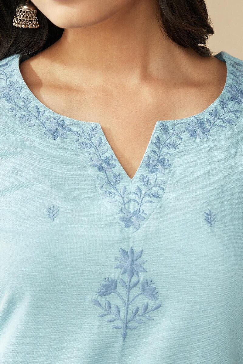 Mirza Sehreen Blue Kurta
