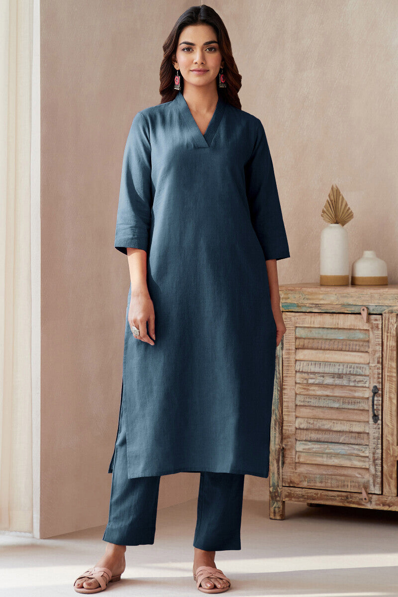 Roza Seher Midnight Blue Narrow Pants
