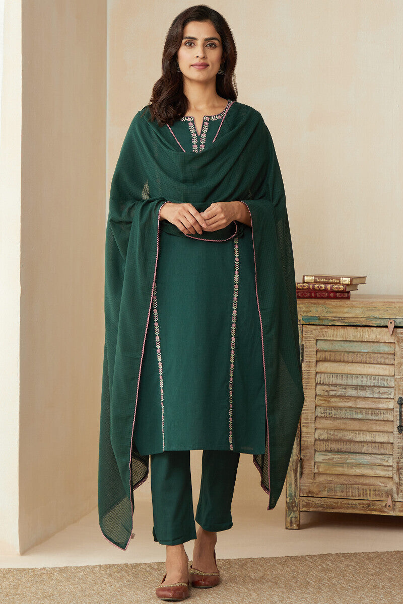 Roza Zoya Green Dupatta
