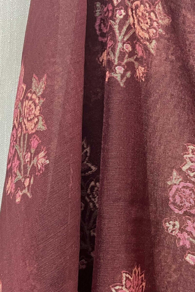 Maroon Chanderi Dupatta