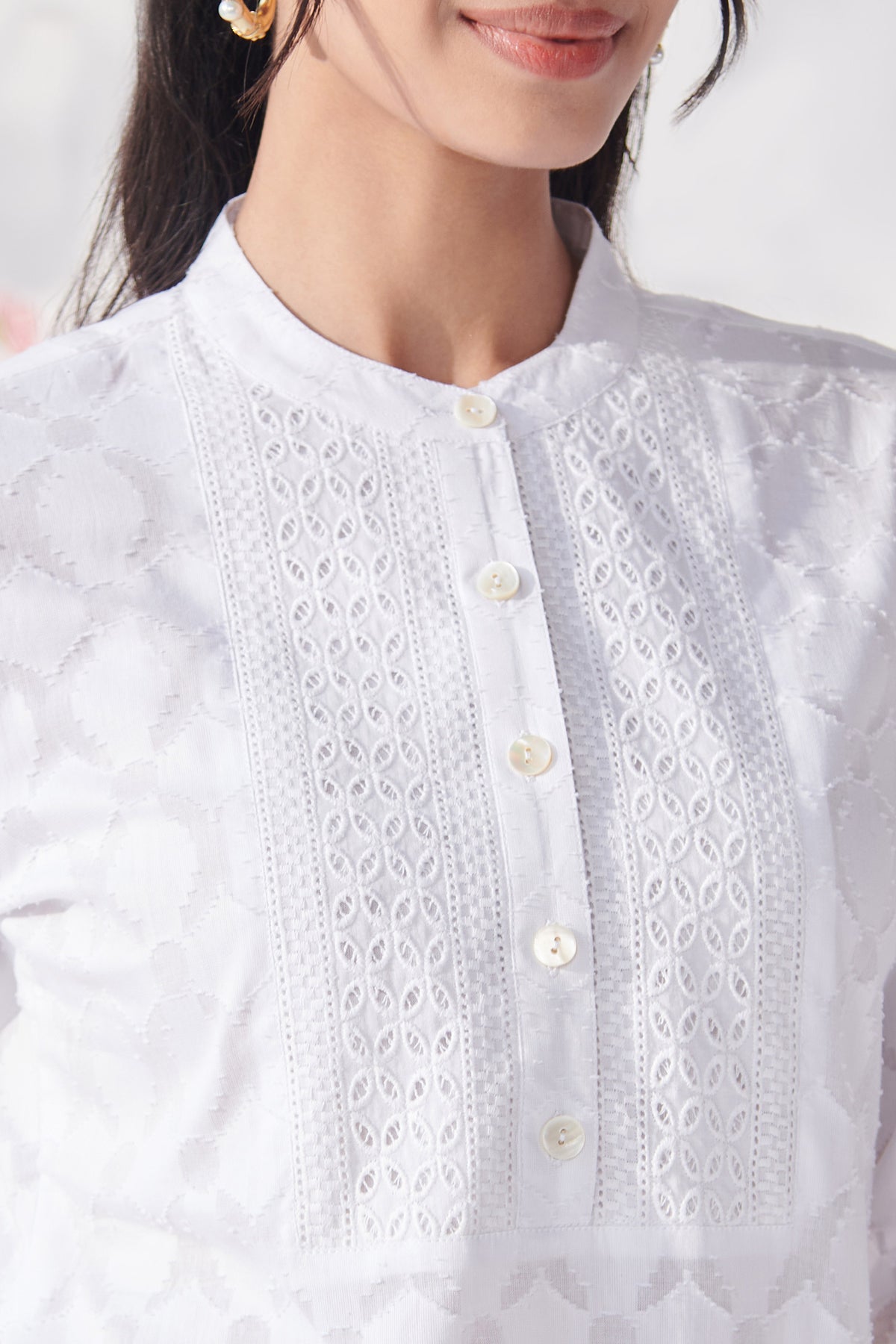 Mumtaz Mahek White Co-Ord Set
