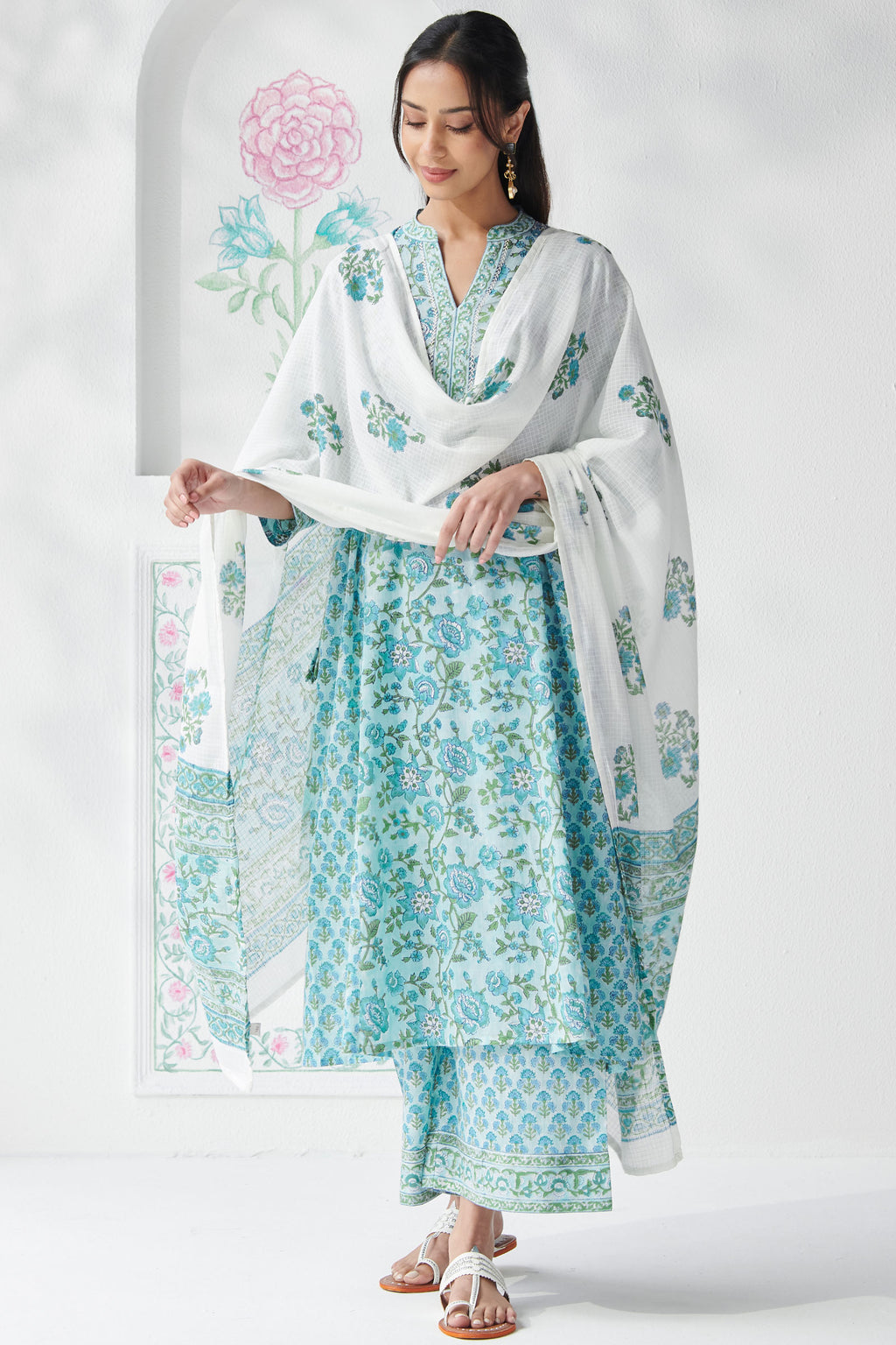 Gulbahar Aalia Sanganeri Dupatta