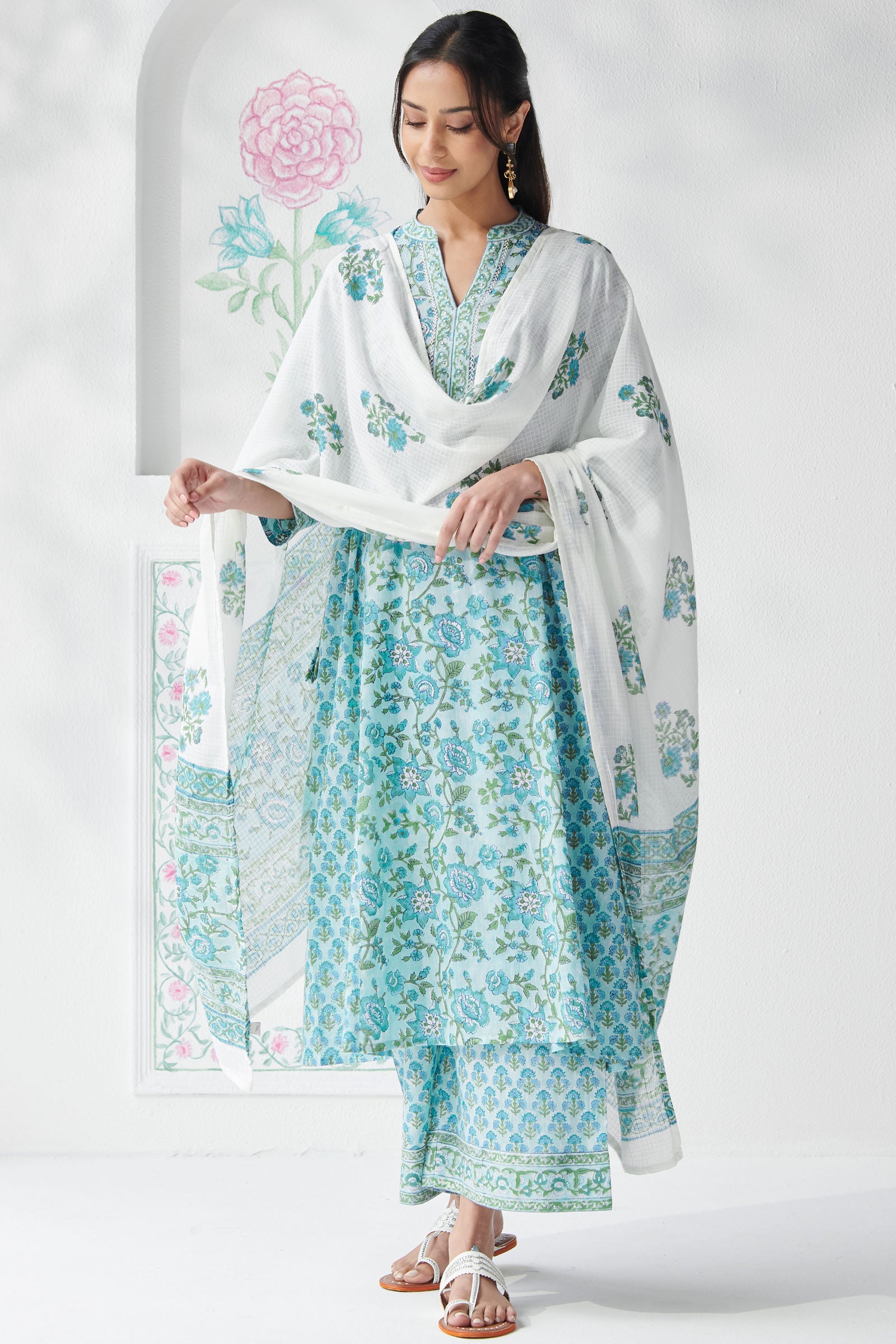 Gulbahar Aalia Sanganeri Dupatta