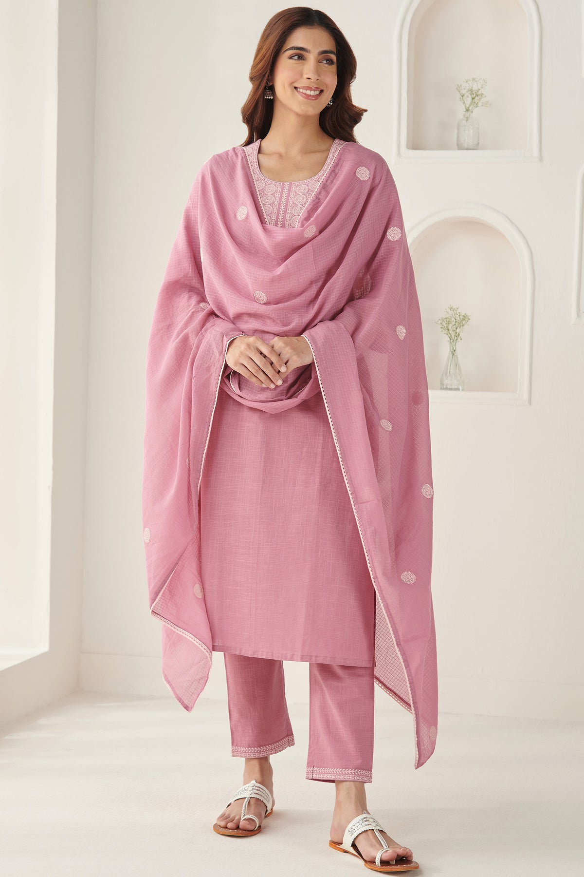 Mehraab Rumeha Pink Dupatta