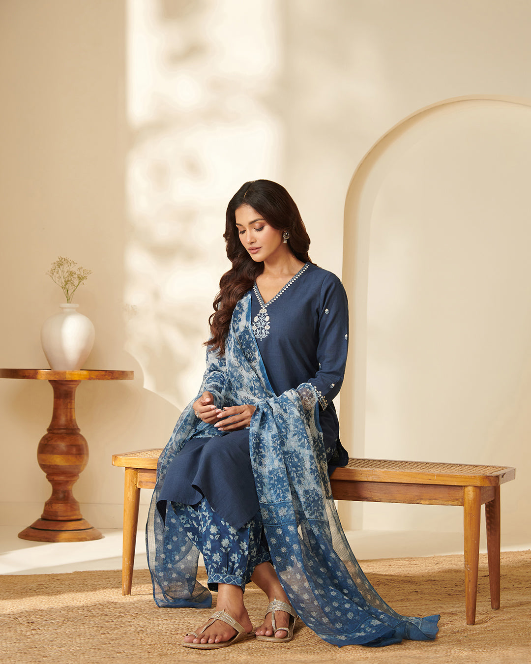 Sehra Nazneen Bagru Izhaar Pants