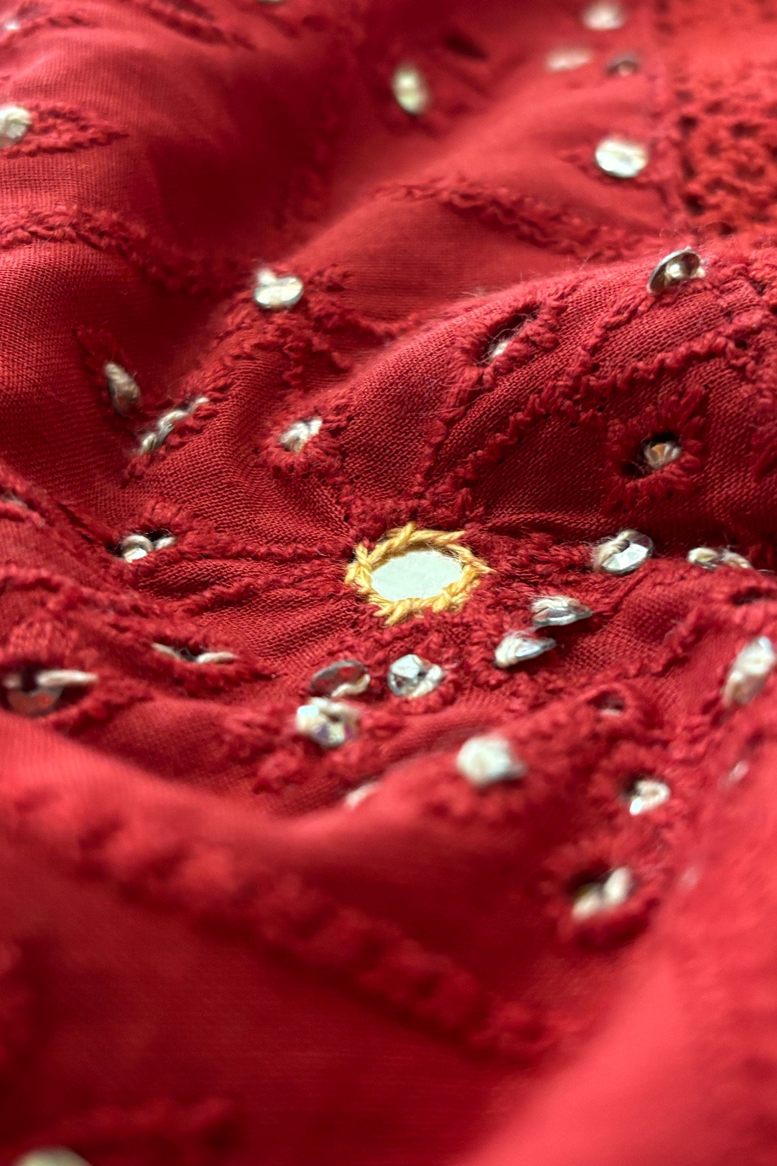 Surplus: Roza Sureena Ruby Red Kurta