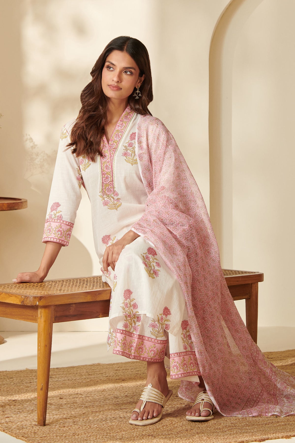 Gulbarg Rania Sanganeri Dupatta