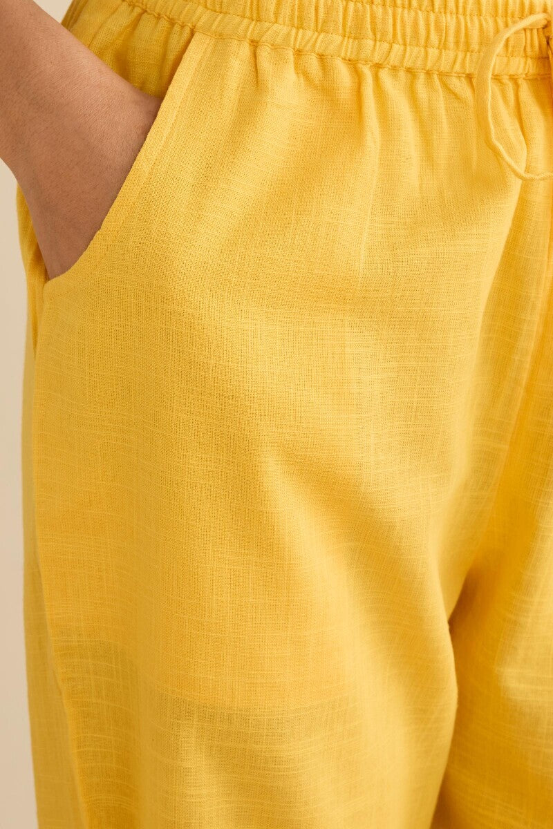 Kashida Kiara Yellow Narrow Pants