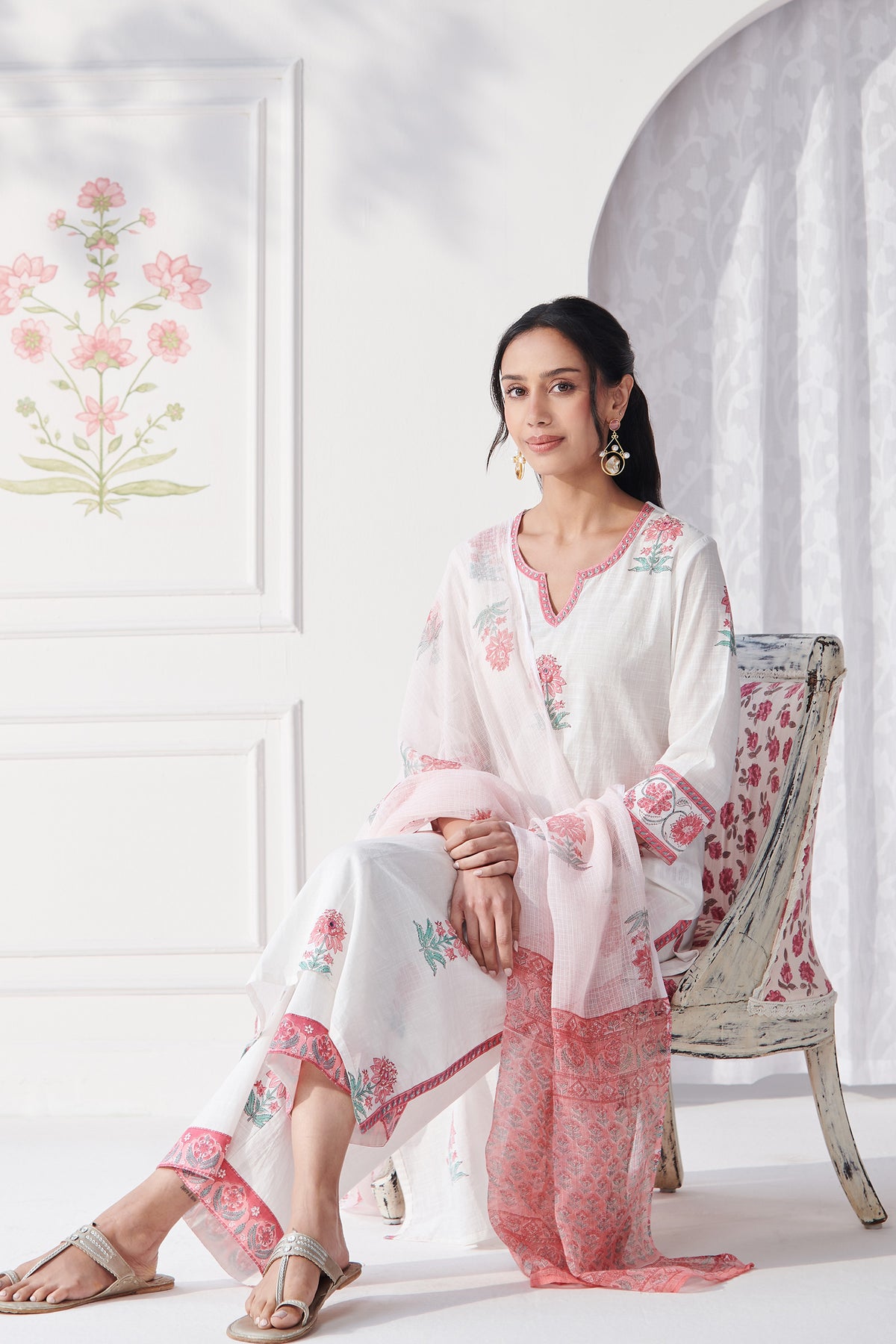 Gulbahar Bahara Sanganeri Dupatta