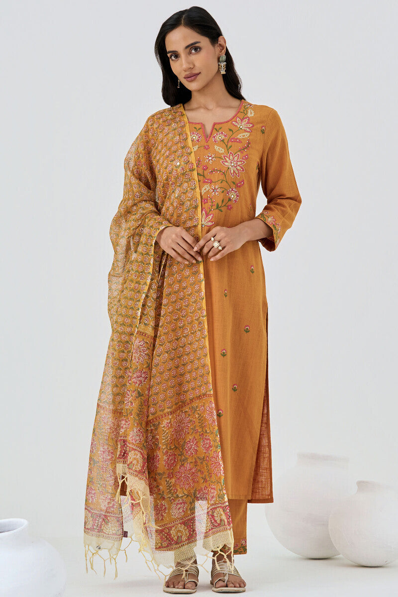 Gulshan Bagh Siya Sanganeri Kota Dupatta