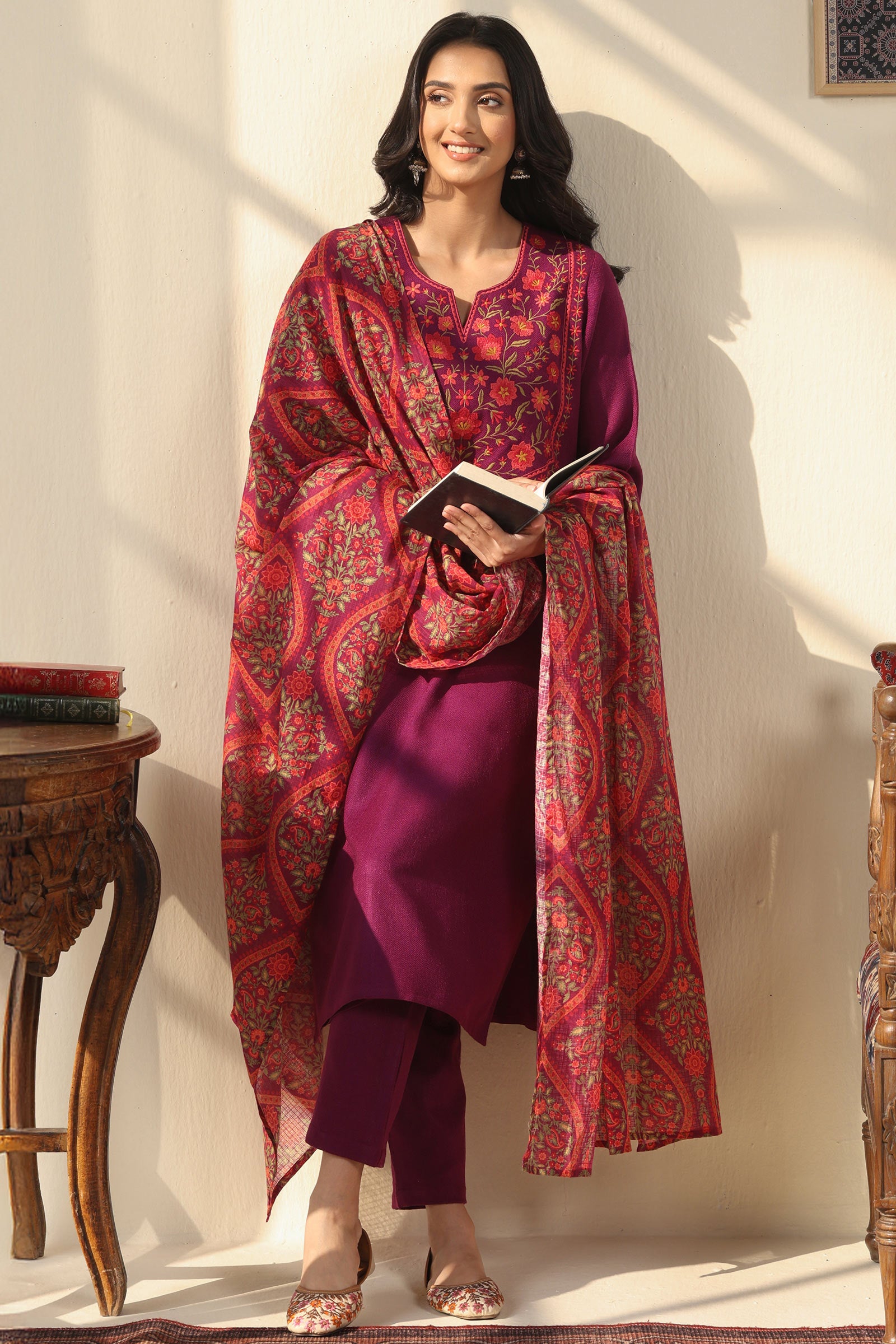 Naadirah Faiza Faux Wool Narrow Pants