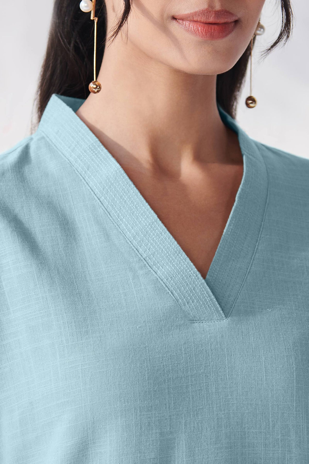 Roza Mehnoor Blue Kurta