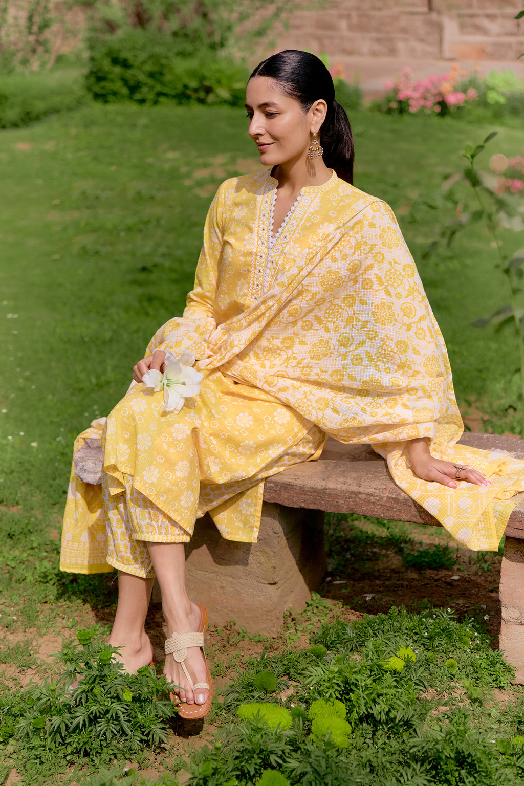 Gulbahar Pariza Sanganeri Izhaar Pants