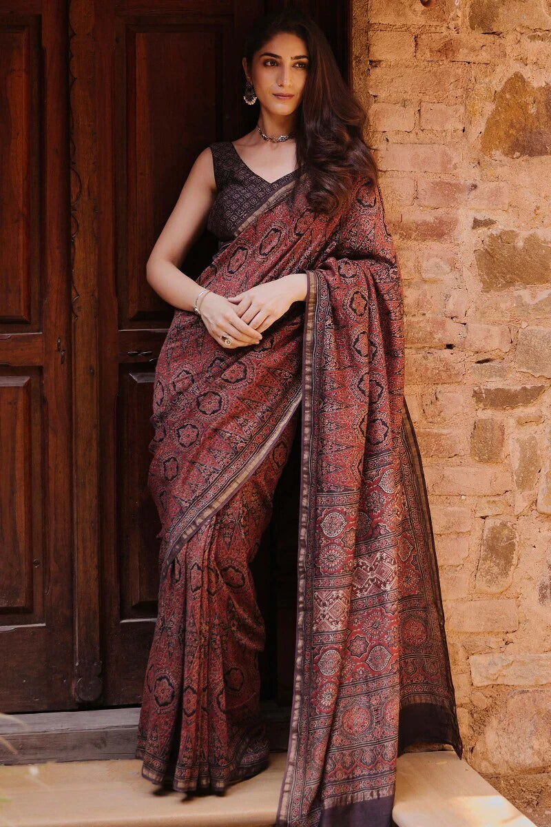 Surplus: Sehra Nahida Ajrakh Chanderi Saree
