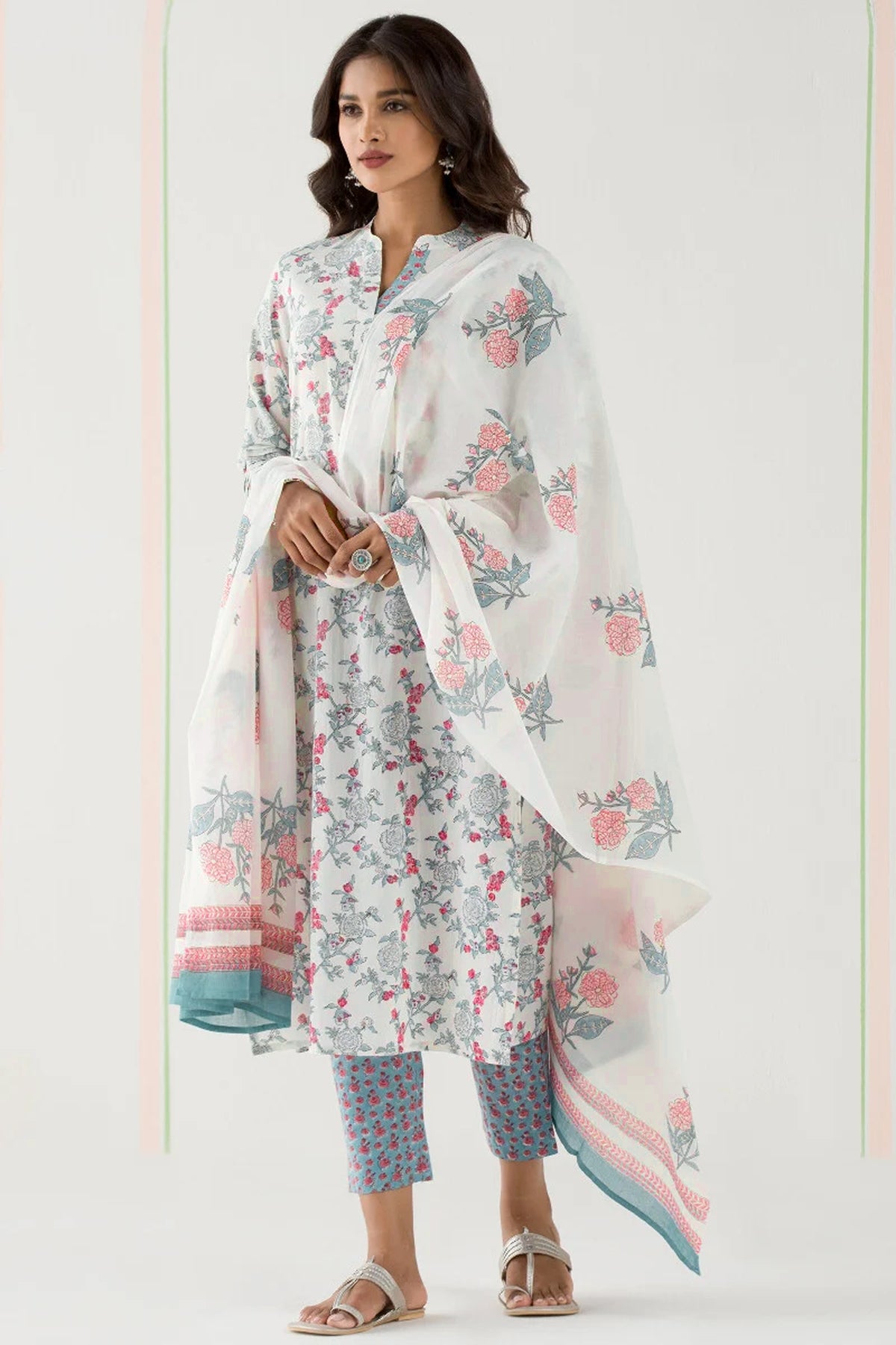 Gulbarg Jia Sanganeri Dupatta