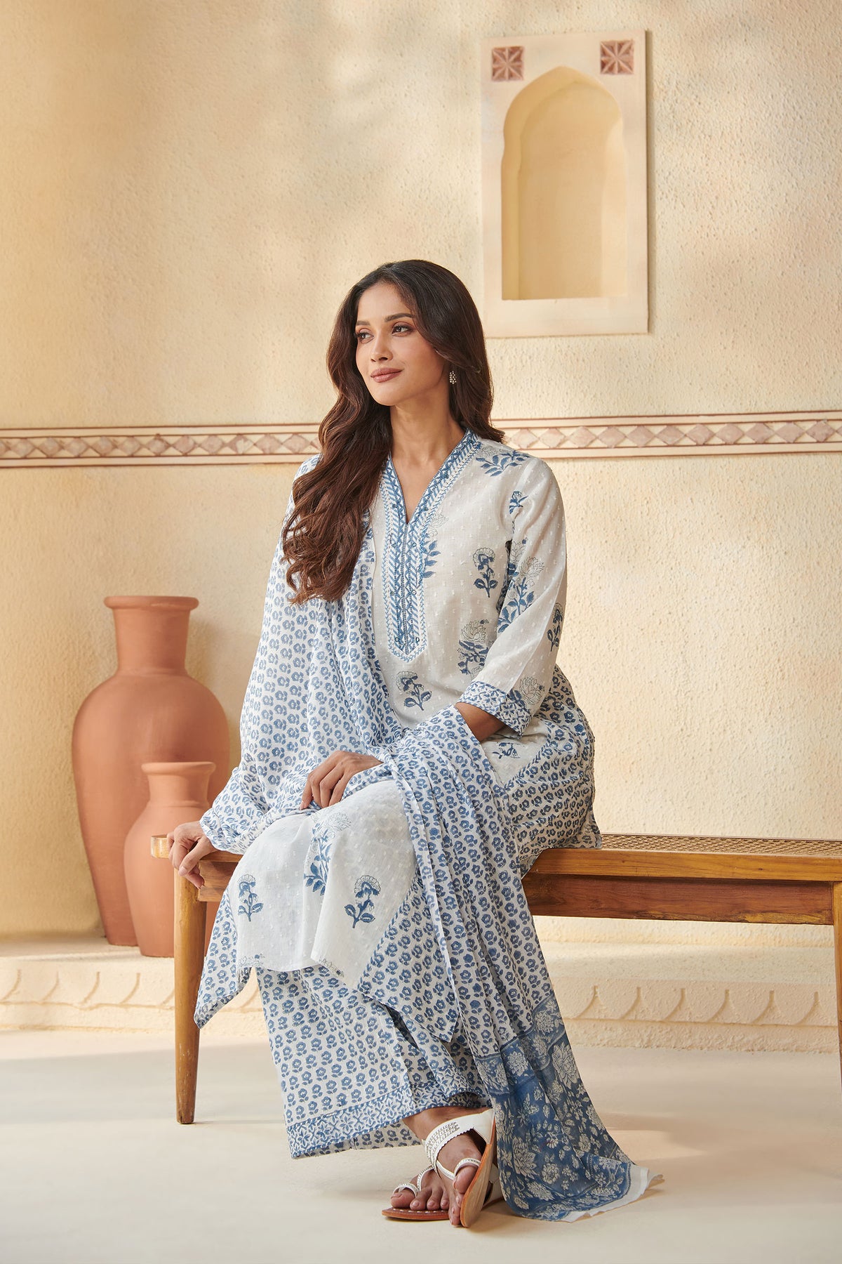 Neelofar Sahiba Sanganeri Dupatta