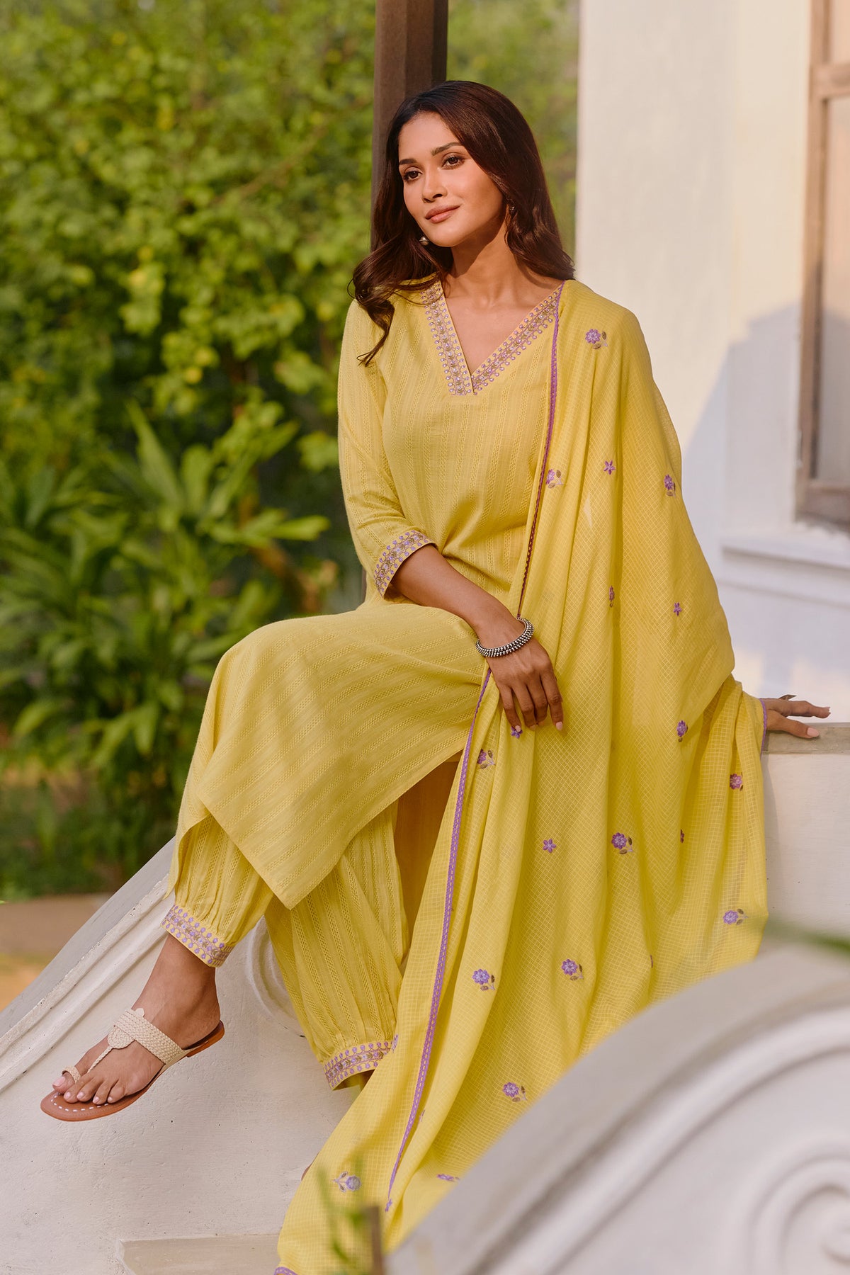 Mehraab Zaina Yellow Izhaar Pants