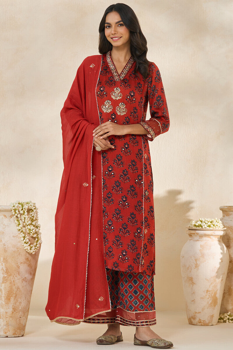 Mehrunissa Aiza Ajrak Kurta