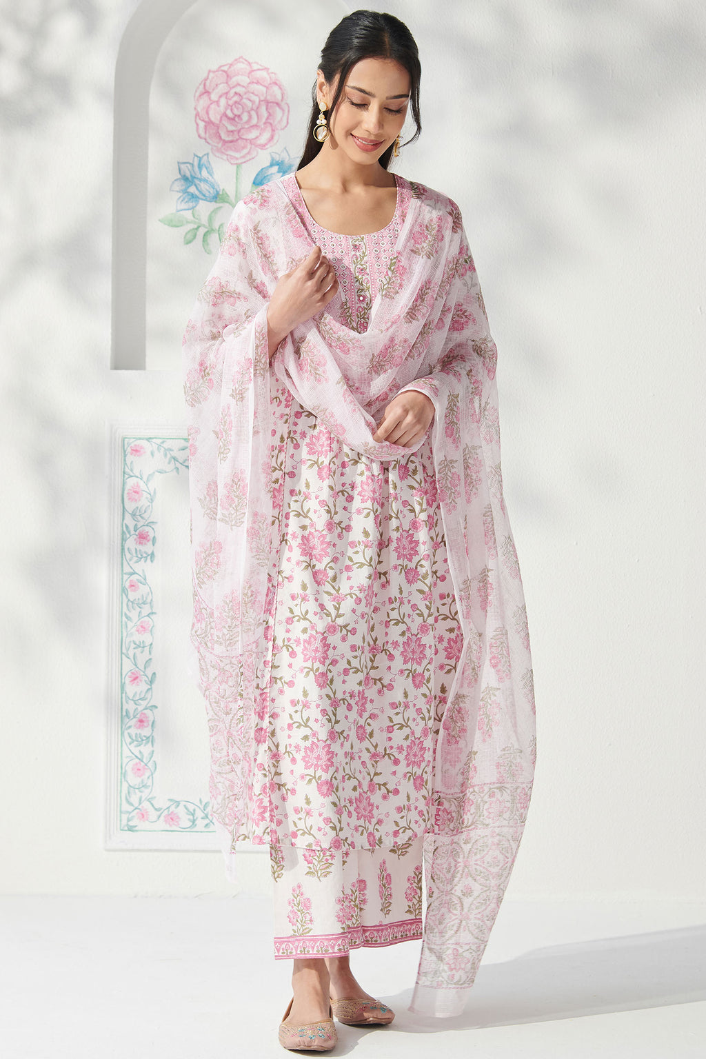 Gulbahar Zeina Sanganeri Dupatta