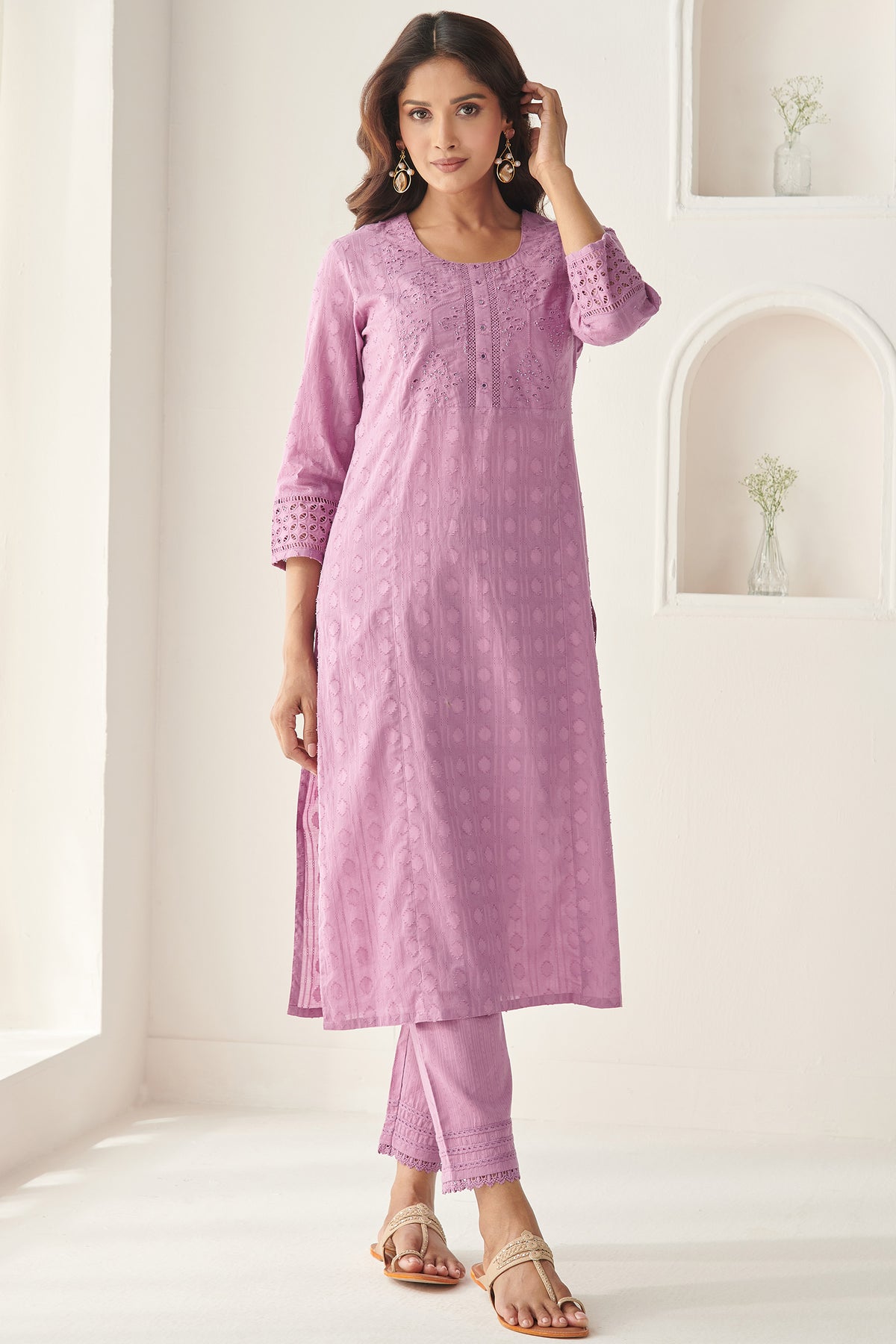 Roza Mahek Purple Narrow Pants