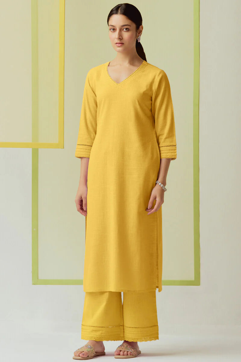 Surplus: Roza Zara Lemon Yellow Farsi