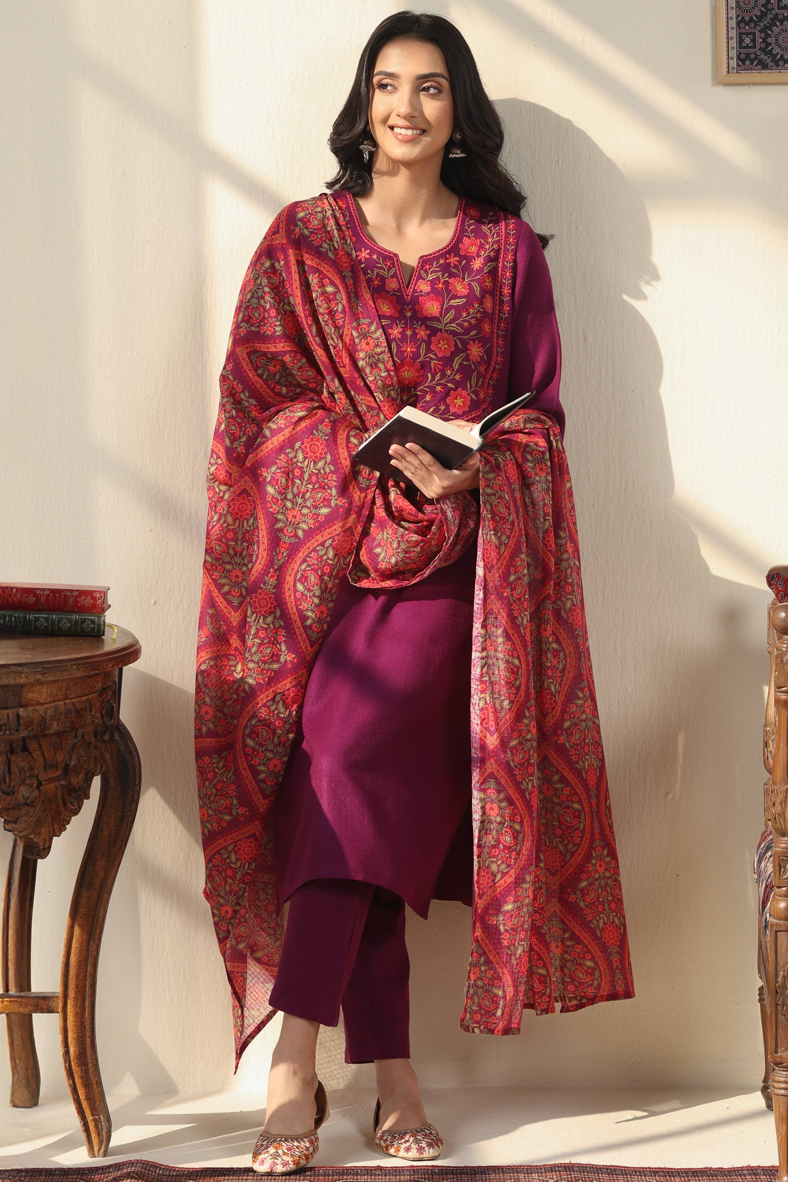 Naadirah Faiza Faux Wool Kurta