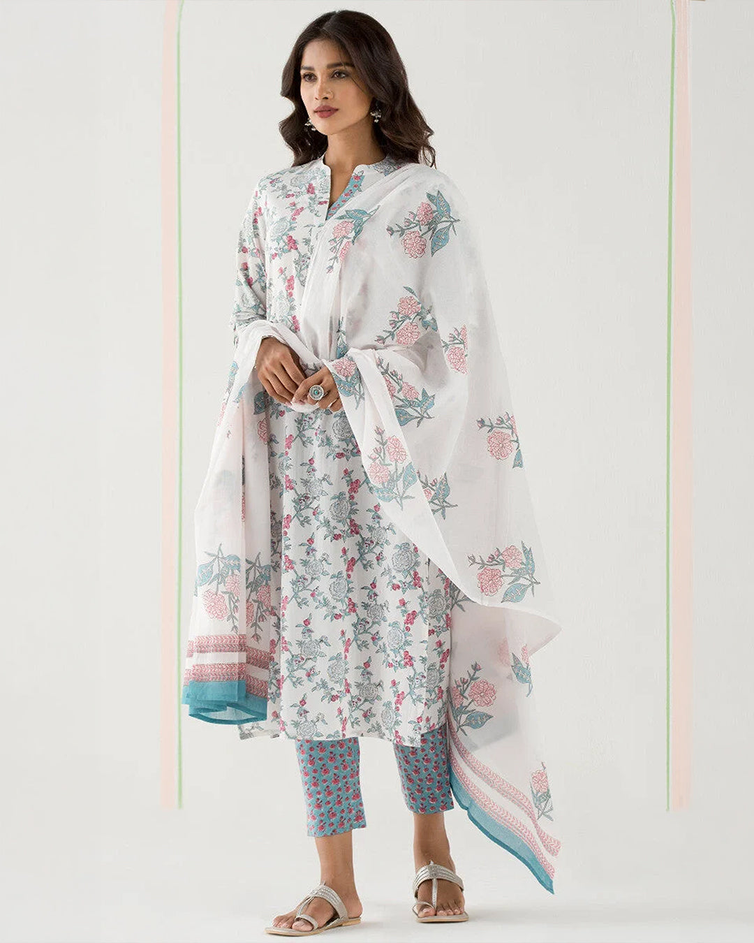 Gulbarg Jia Sanganeri Narrow Pants