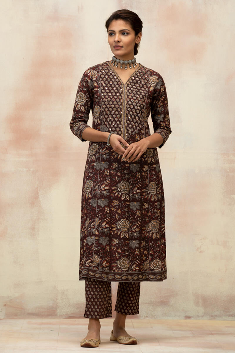 Rehnuma Nahid Bagru Narrow Pants