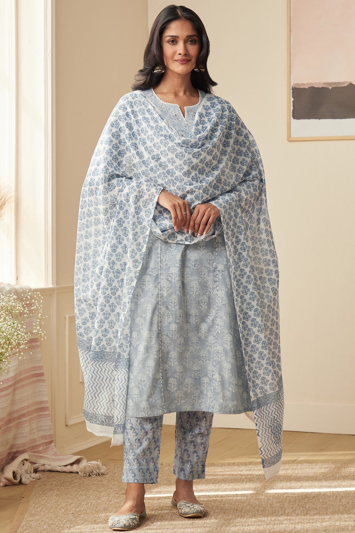 Rosheen Safeena Sanganeri Narrow Pants
