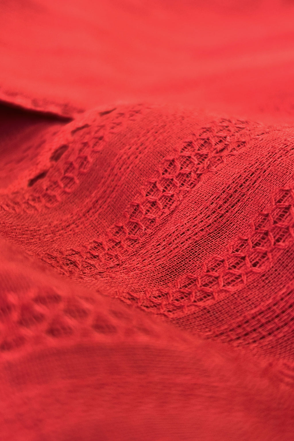 Surplus: Roza Shabnam Brick Red Kurta