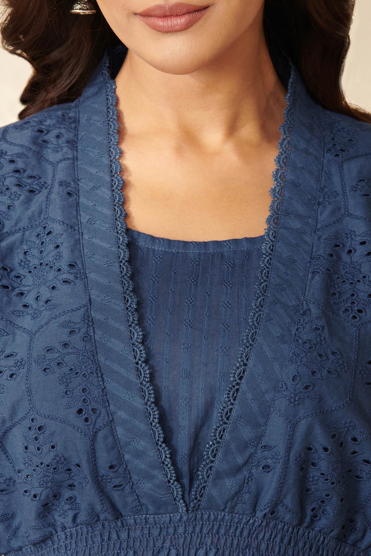 Roza Ayesha Royal Blue Dress