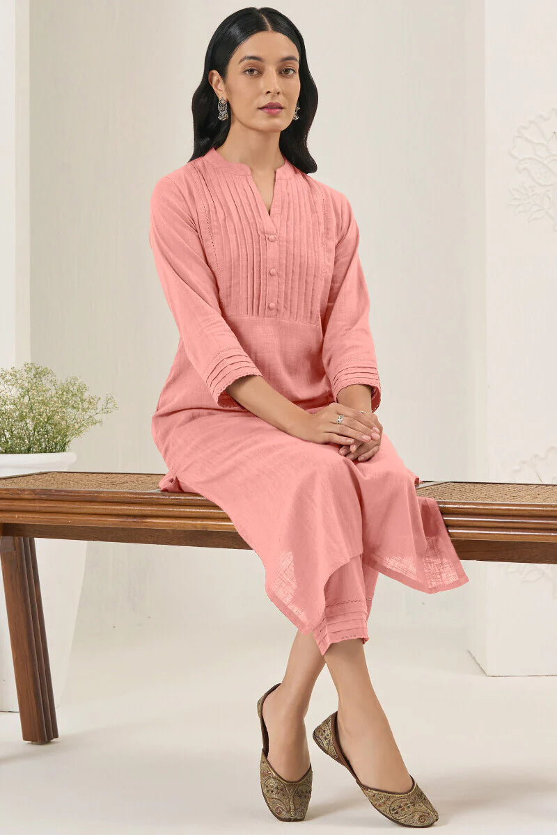 Surplus: Roza Nida Light Pink Kurta