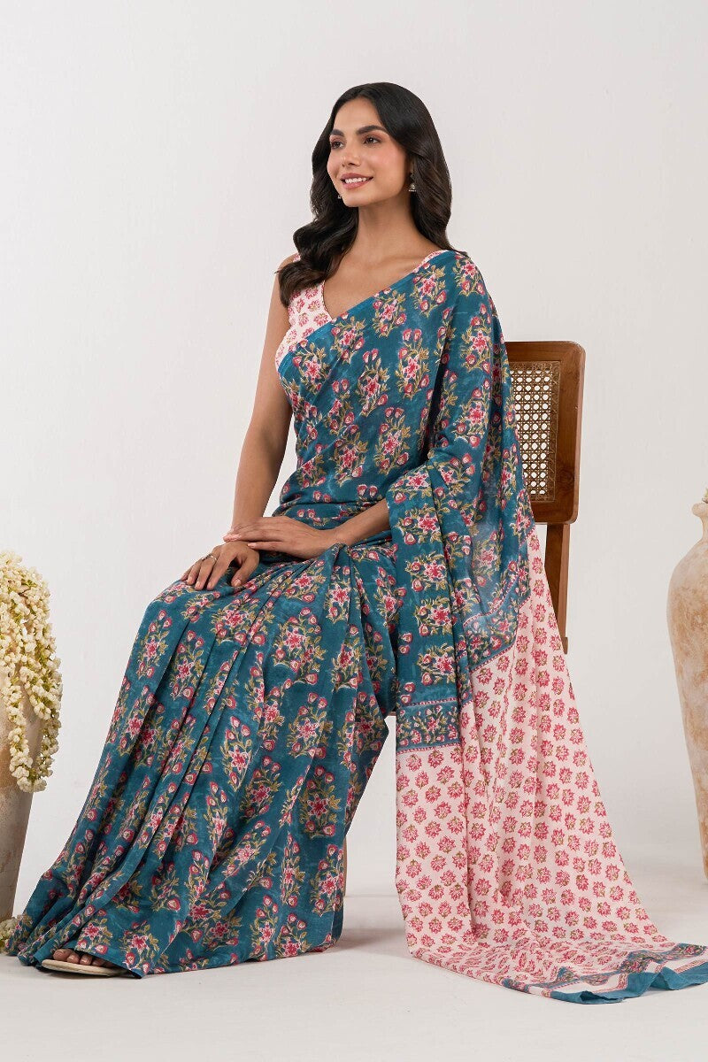 Nasrine Farnaz Sanganeri Modal Saree