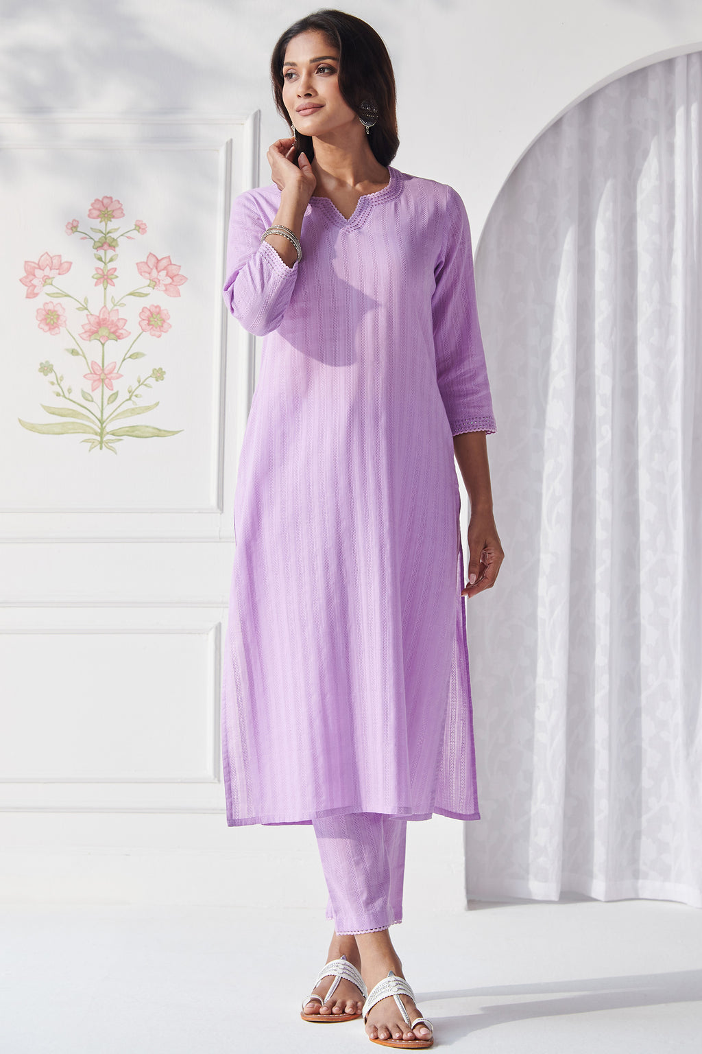 Roza Rumi Purple Narrow Pants