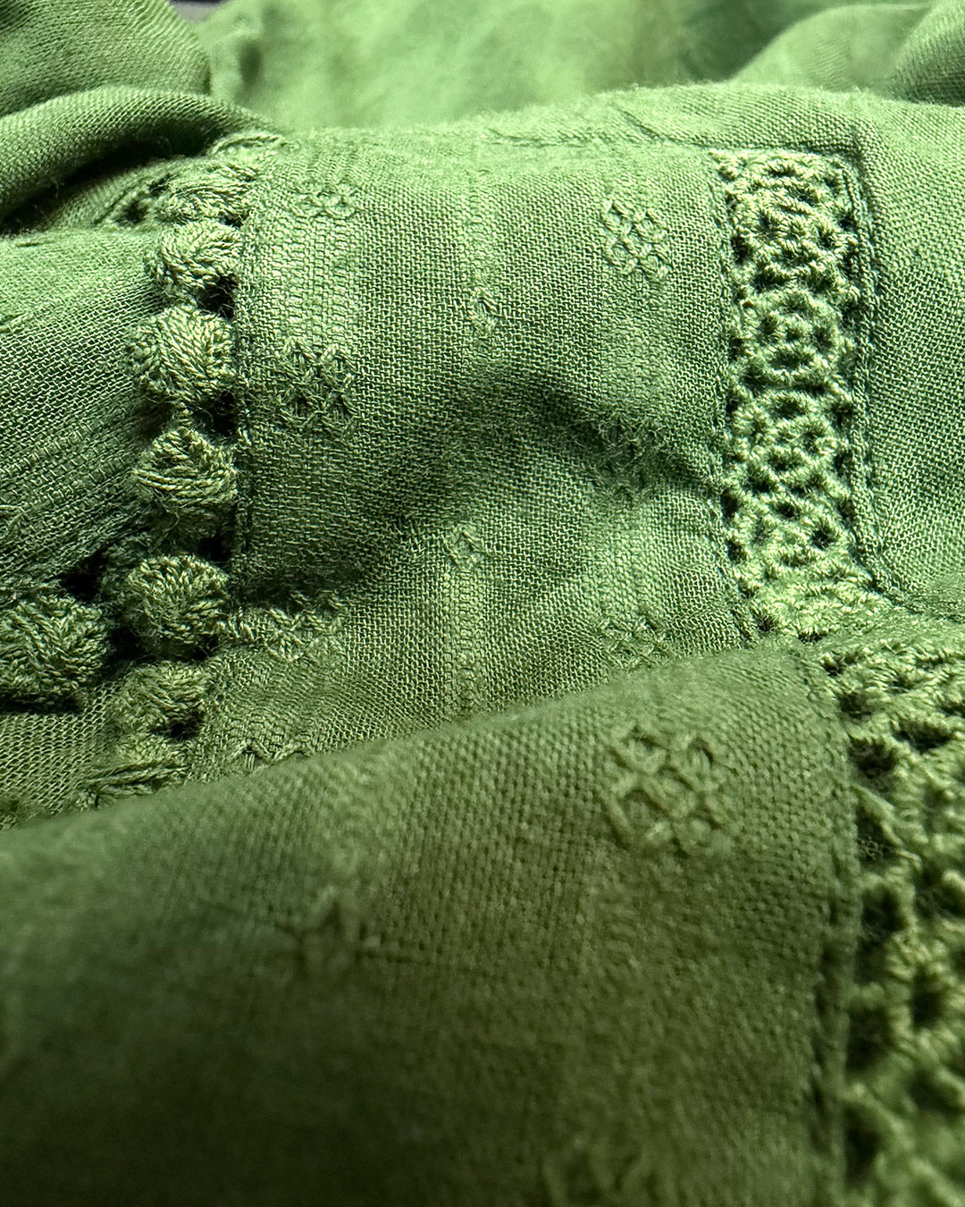 Roza Aaira Bottle Green Kurta