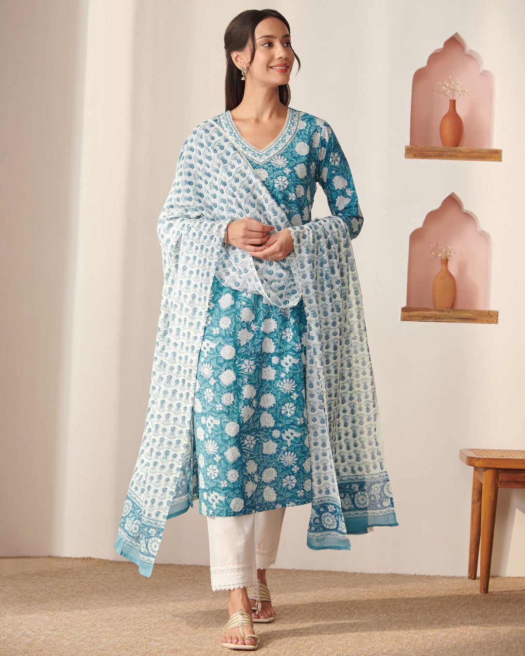 Gauhar Sania Sanganeri Dupatta