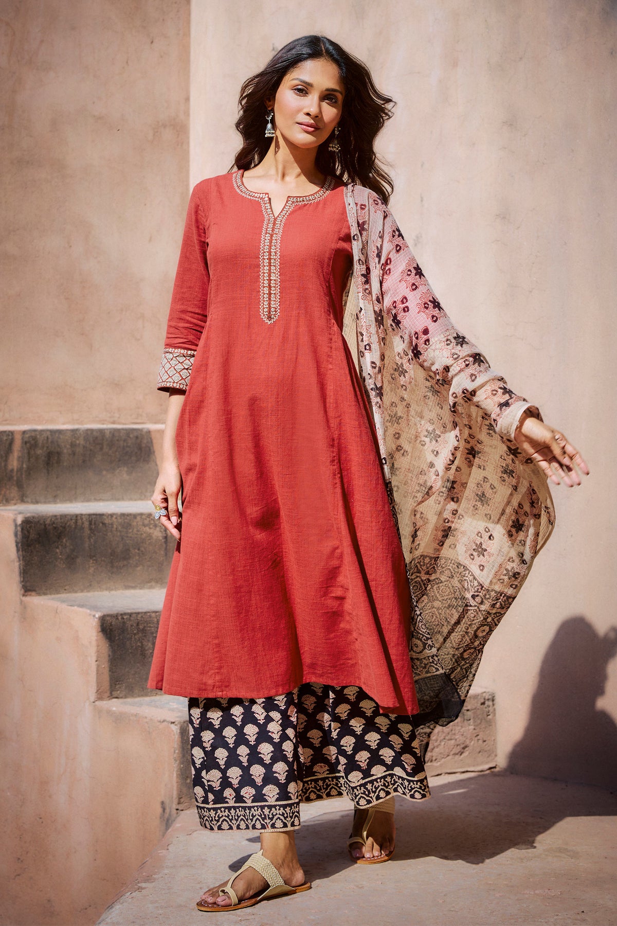 Sehra Alisha Bagru Dupatta