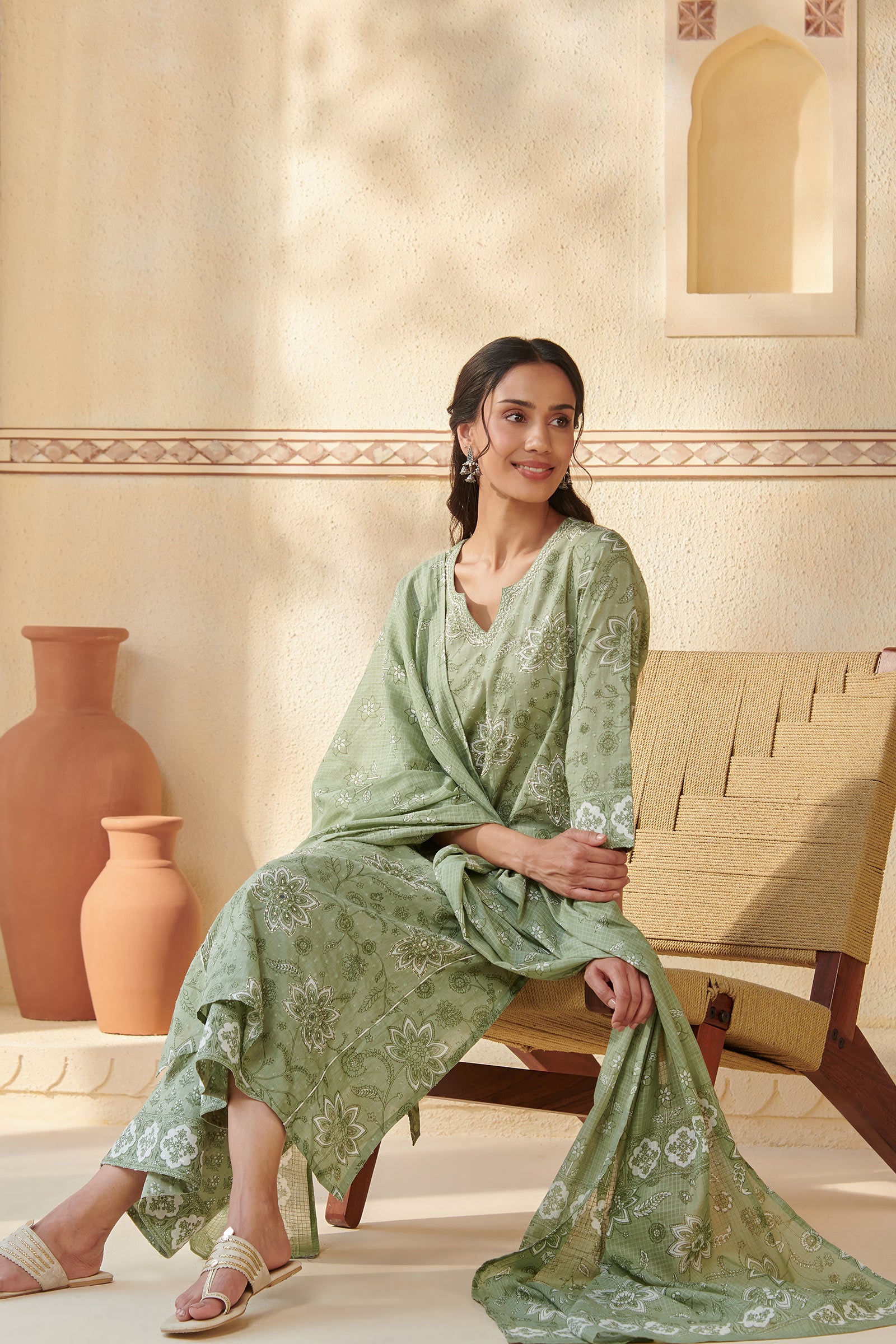 Gauhar Shireen Sanganeri Dupatta