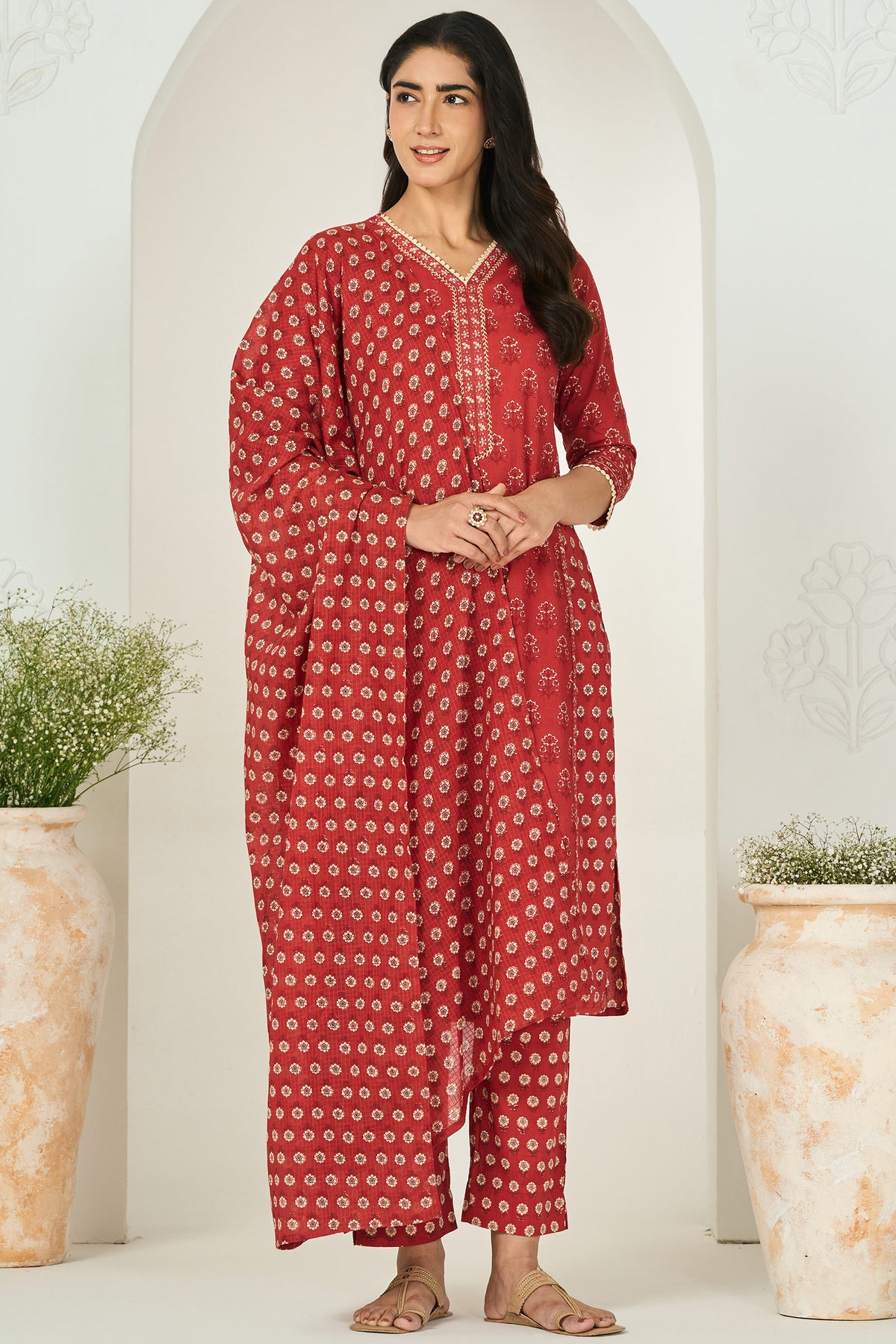 Surplus: Rosheen Rabia Sanganeri Narrow Pants