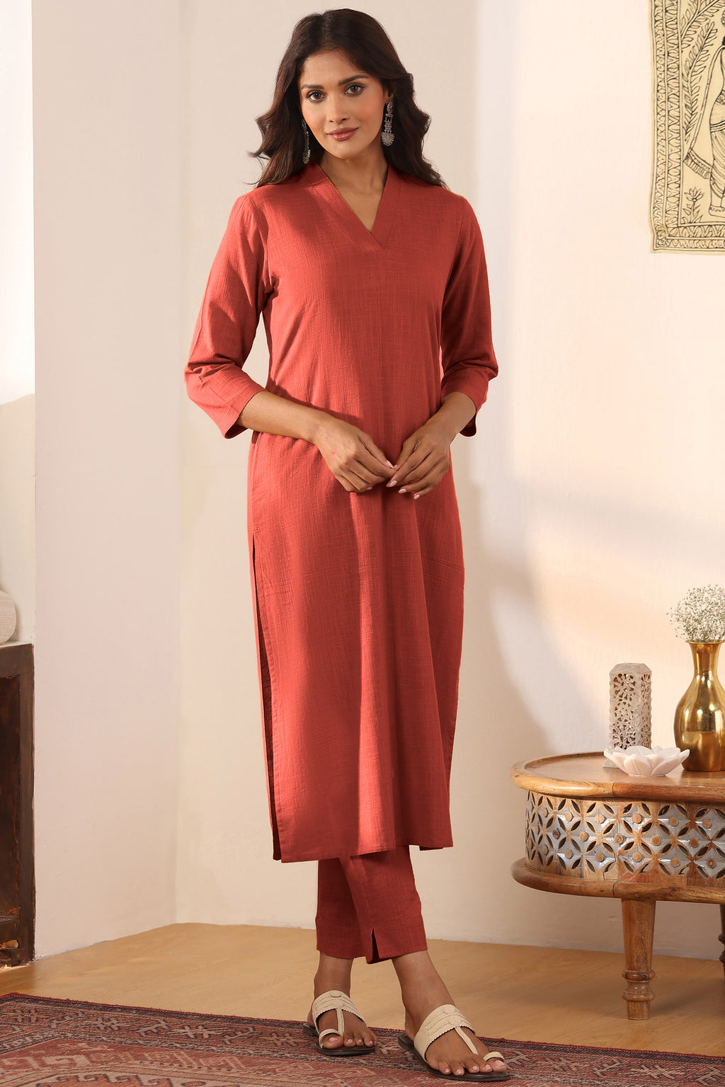 Roza Naima Rust Narrow Pants